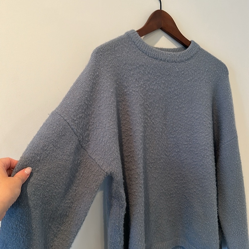 OAK + FORT Brown Crew Neck Sweater - Picture 2 of 7